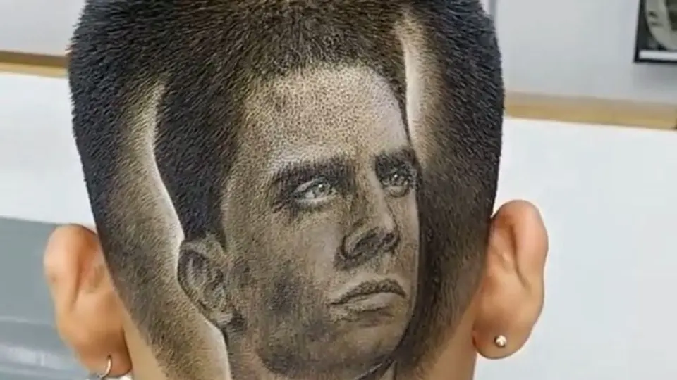 Betis: Marc Bartra fue plasmado en el cabello de un fan por barbero colombiano