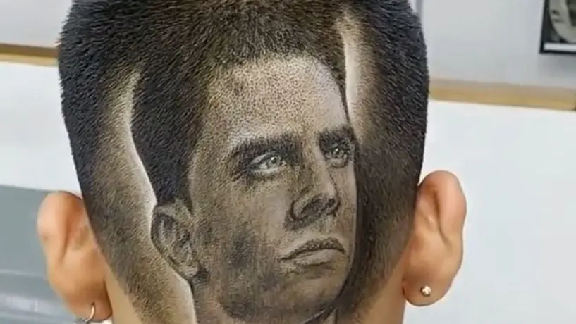 Betis: Marc Bartra fue plasmado en el cabello de un fan por barbero colombiano