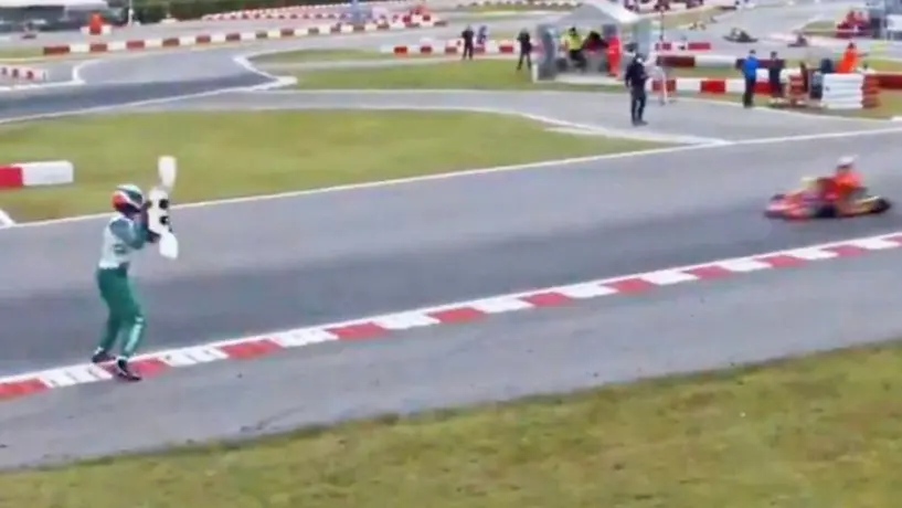 Piloto de 'kart' agrede a su rival en prueba del Mundial de KZ