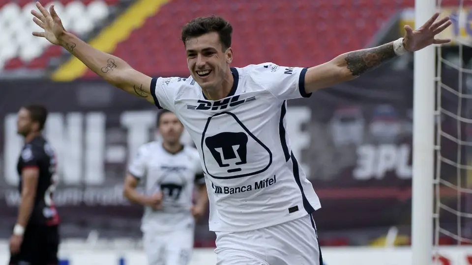 Pumas: Los universitarios derrotaron al Atlas con doblete de Dinenno