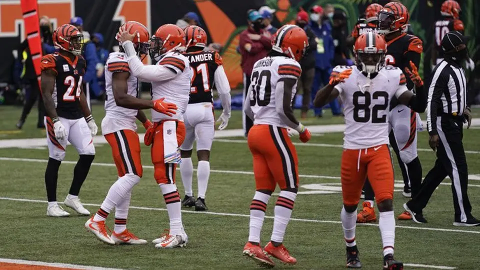 NFL: Mayfield comandó dramática victoria de Cleveland sobre Bengals