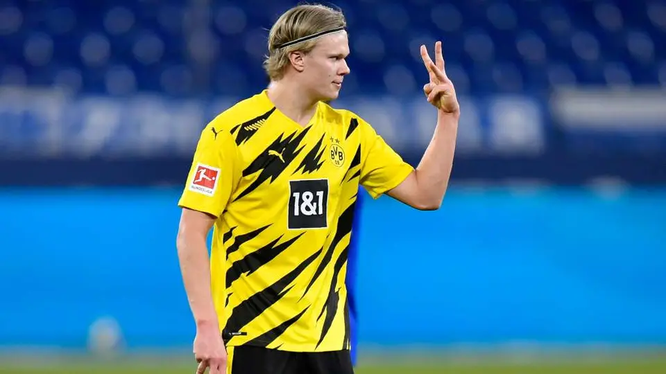 Video: Haaland sorprendió con gol de tijera en partido vs Schalke