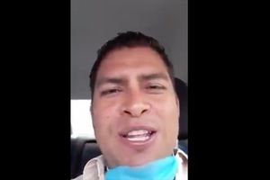 Funcionario de Huejutla, Hidalgo: 'Este pe... del coronavirus es pura ma...'