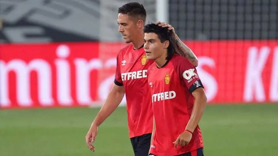 Luka Romero hizo un golazo en el entrenamiento de Mallorca