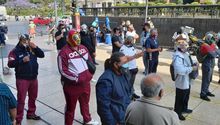 CDMX: Luchadores se manifestaron en el Centro Histórico para pedir reapertura de arenas