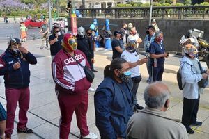 CDMX: Luchadores se manifestaron en el Centro Histórico para pedir reapertura de arenas