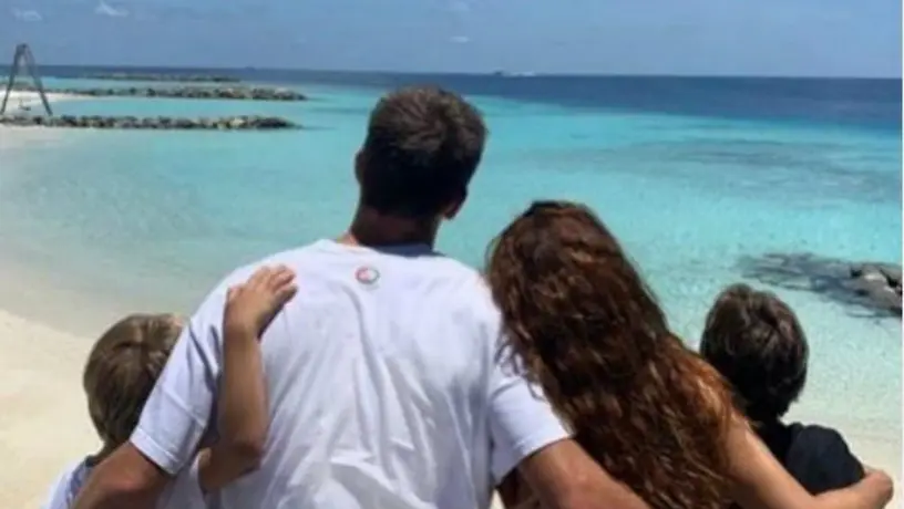 Piqué: Disfruta de vacaciones en las Maldivas con Shakira y su familia