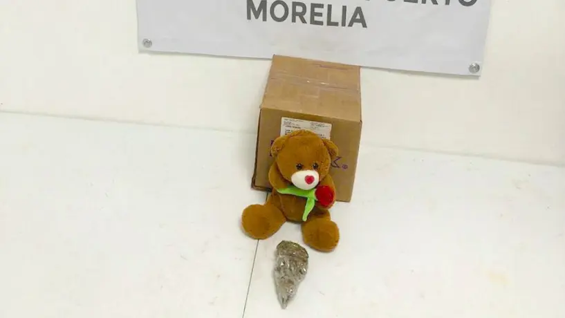 Guardia Nacional: Decomisó peluche con marihuana en Michoacán