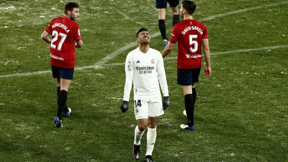La Liga: Real Madrid y Osasuna protagonizan 'frio' empate en Pamplona