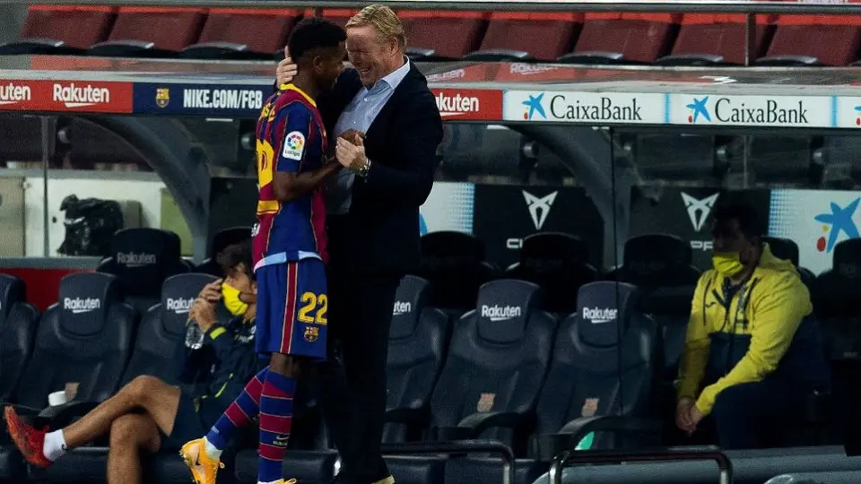 Barcelona: Koeman elogió actuación de Ansu Fati en victoria ante Villareal