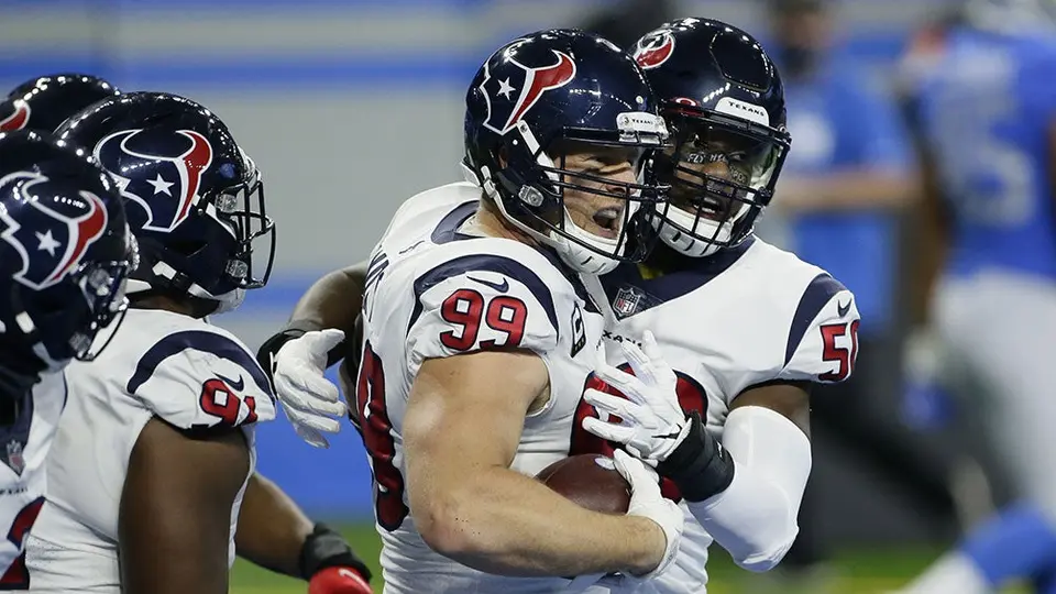 NFL: Watson y Watt, claves para la cómoda victoria de Texans sobre Detroit en Thanksgiving Day