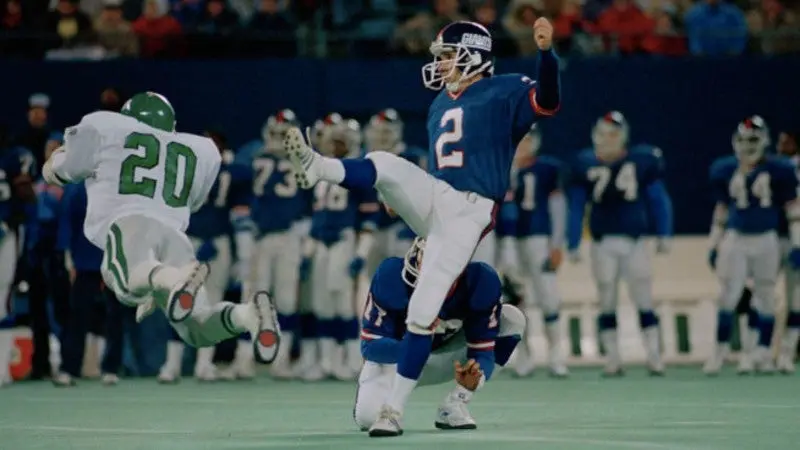 Allegre en un juego con los Giants en los años ochenta | X