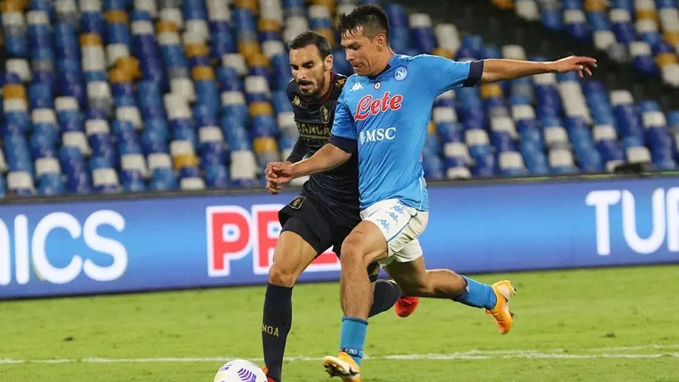 Chucky Lozano: Genoa reportó 14 positivos de Covid-19 tras partido vs Napoli