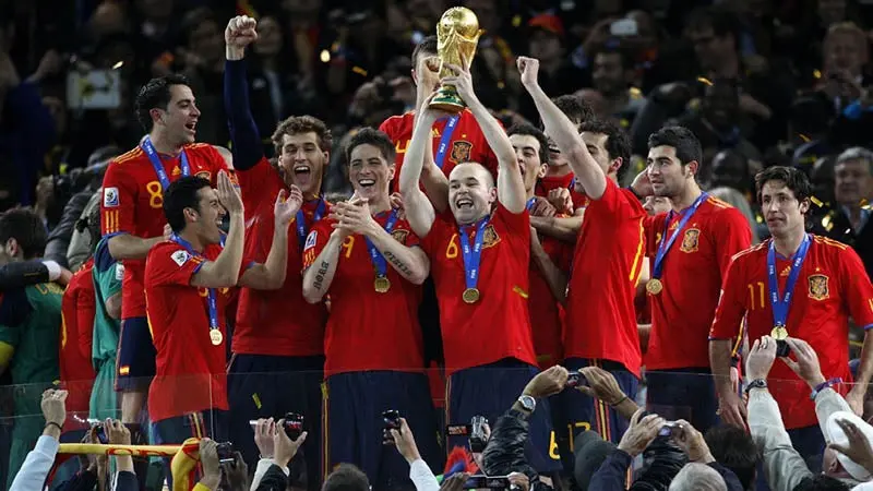 España ganó la Copa del Mundo en Sudáfrica 2010