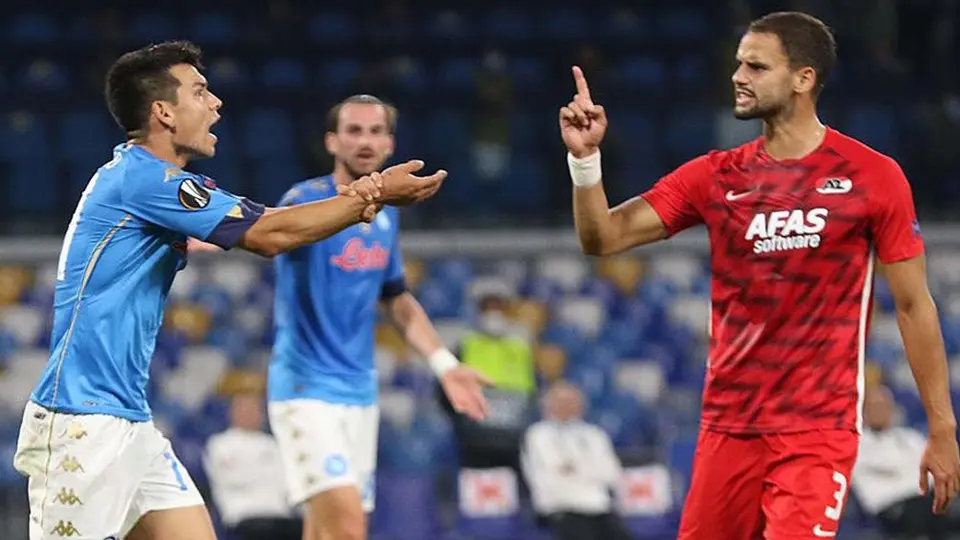 Chucky Lozano: AZ Alkmaar sorprende al Napoli y firma victoria por la mínima en el San Paolo