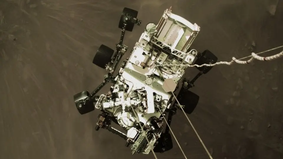 Perseverance: La NASA compartió las primeras imágenes de un aterrizaje en Marte