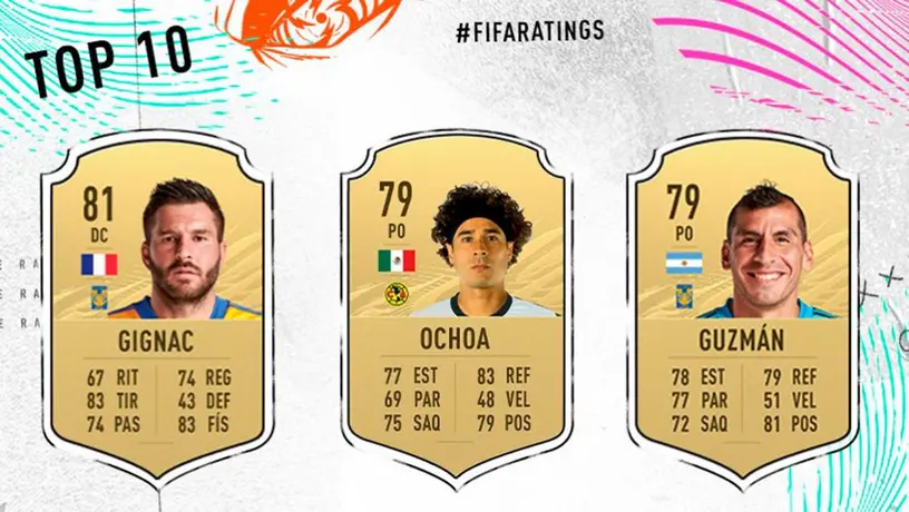 ¿Quiénes son los 10 mejores futbolistas de la Liga MX en FIFA 21?