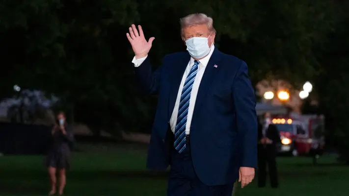Coronavirus: Donald Trump es dado de alta y sale caminando del hospital