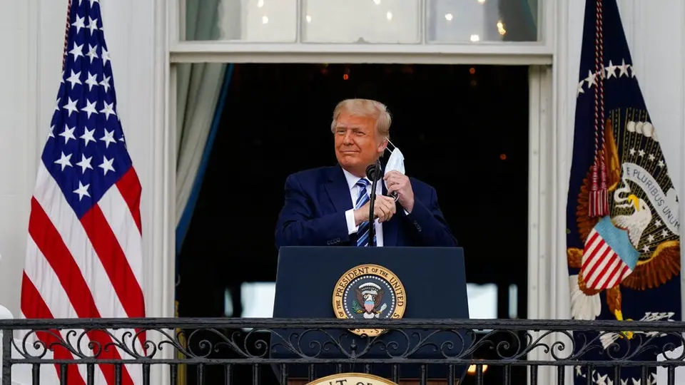 Donald Trump hizo primera reaparición pública tras hospitalización por Covid-19