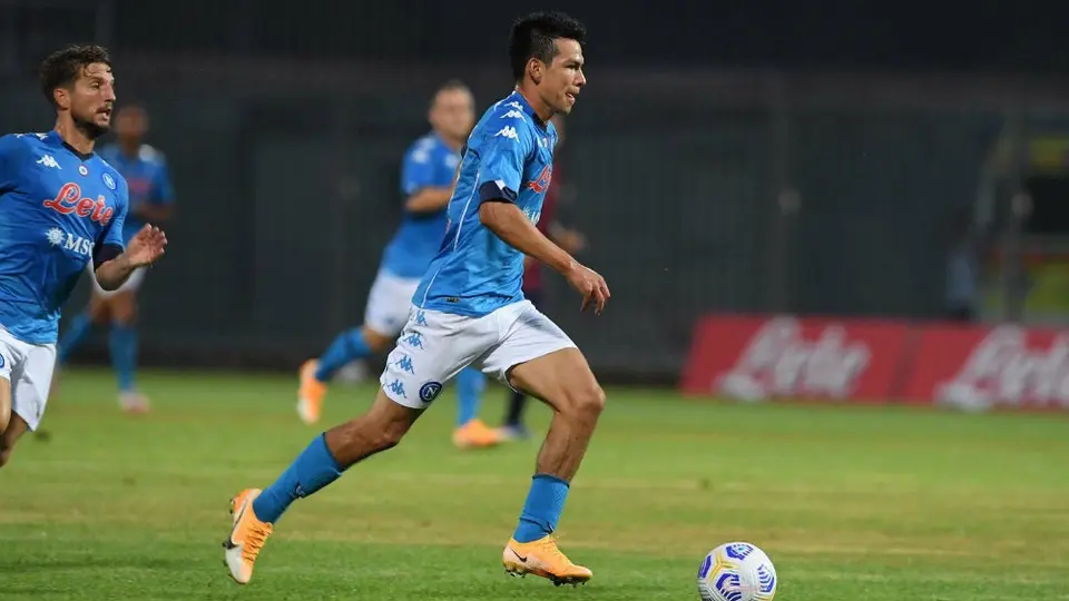 Chucky Lozano: Anotó doblete en segundo duelo amistoso de Napoli