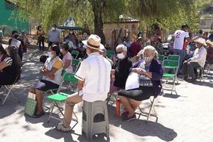 Sheinbaum informó que se logró vacunar a casi el 100% de adultos mayores en tres alcaldías