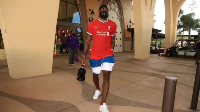 LeBron James: El 'Rey' portó playera del Liverpool en la burbuja de la NBA