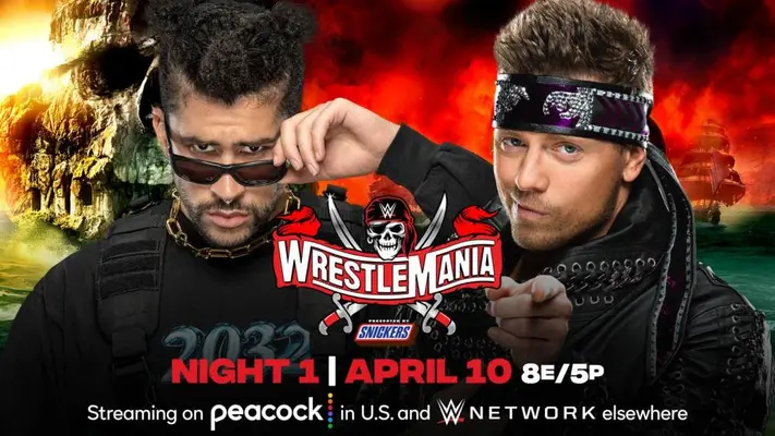 WWE: Se oficializó Bad Bunny vs The Miz en Wrestlemania