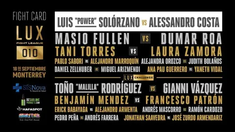 Lux Fight League realizará el primer evento deportivo con público en México