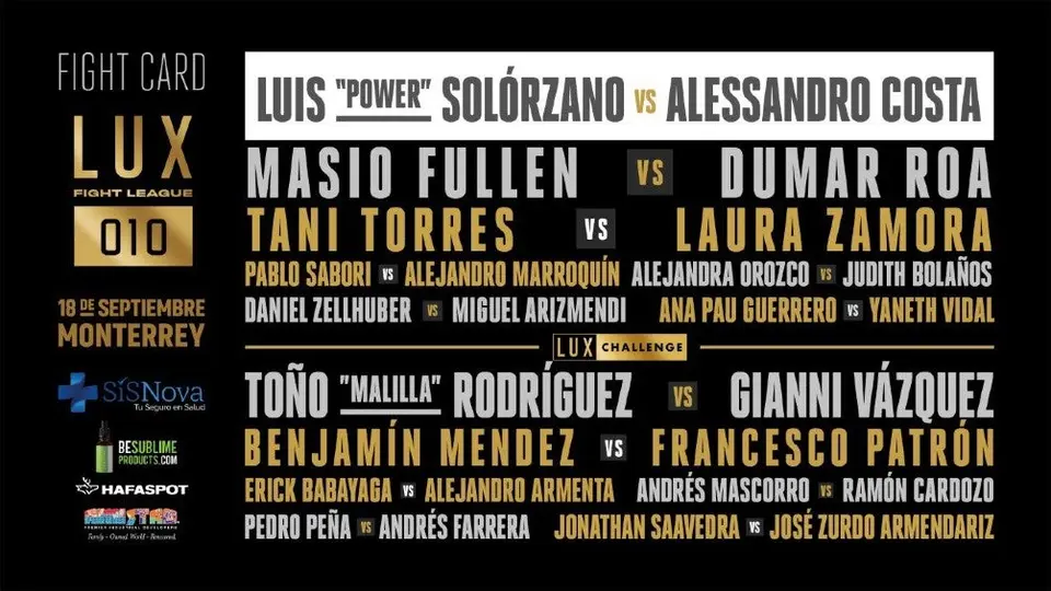 Lux Fight League realizará el primer evento deportivo con público en México
