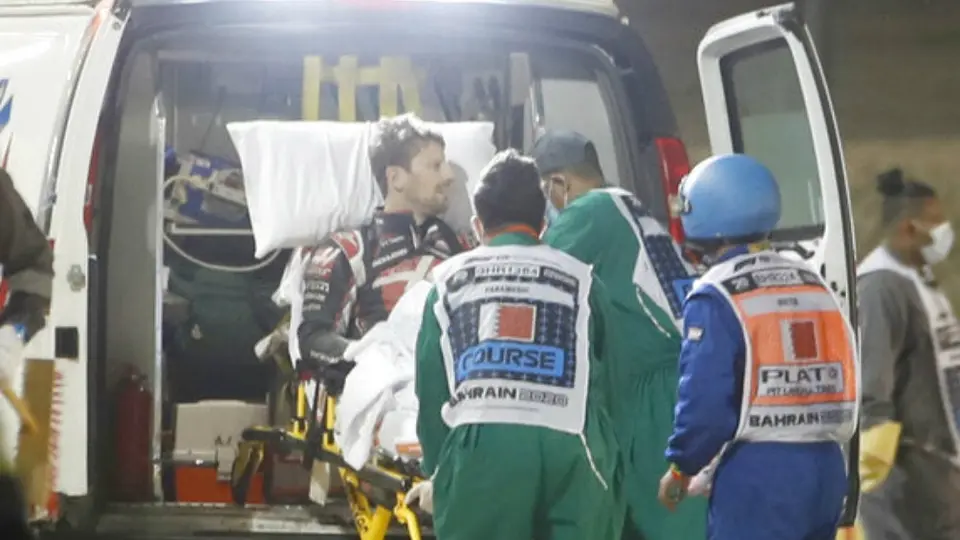 F1: Grosjean agradeció muestras de apoyo y la existencia del HALO