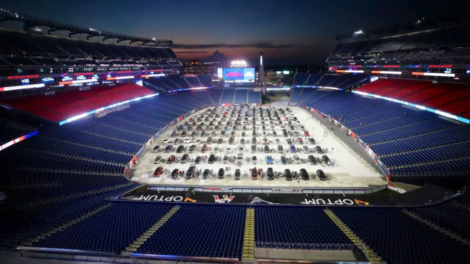 MLS: Gillette Stadium se convirtió en autocinema para ver el partido del NE Revolution