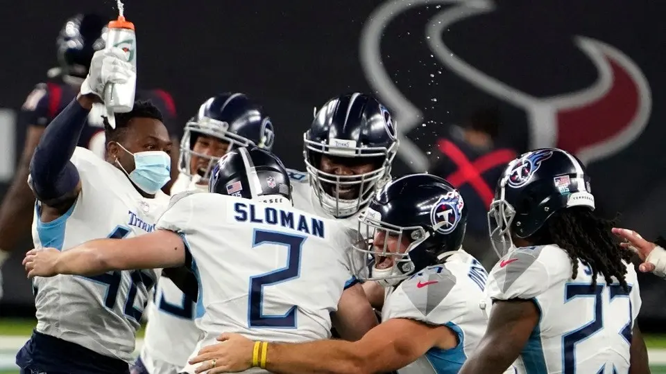 Titans derrotaron con drama a Texans para coronarse en la AFC Sur