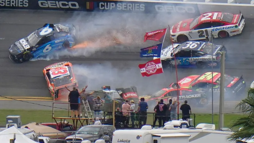 500 Millas de Daytona: Dramático accidente se vivió durante la vuelta final de la carrera