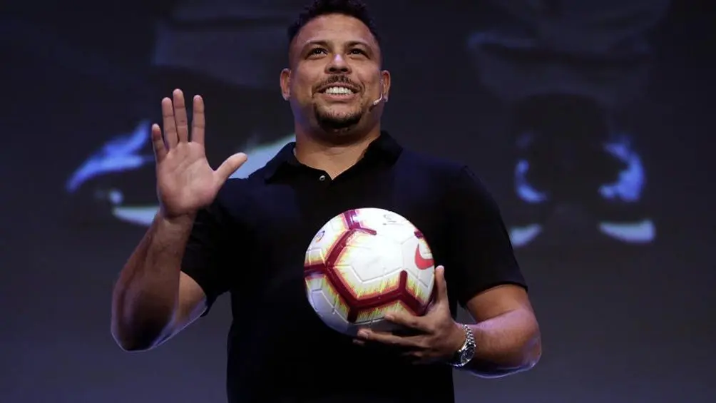 Ronaldo Nazario durante una conferencia de prensa | AP