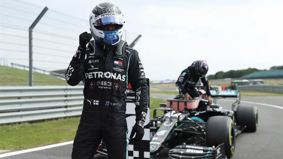 F1: Bottas le arrebató la 'pole' a Hamilton y saldrá primero en el GP 70 aniversario