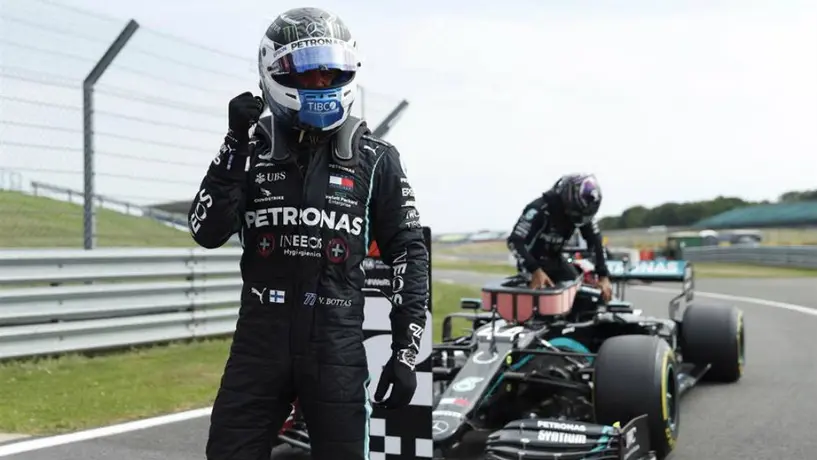 F1: Bottas le arrebató la 'pole' a Hamilton y saldrá primero en el GP 70 aniversario