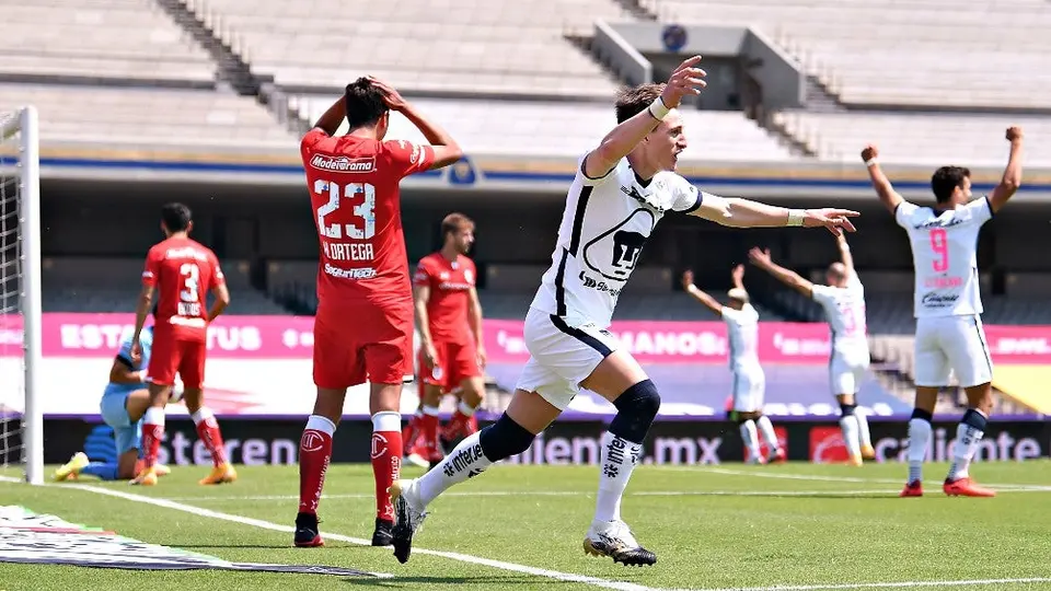 Liga MX: Pumas doblegó a Toluca y es sublíder del Guardianes 2020