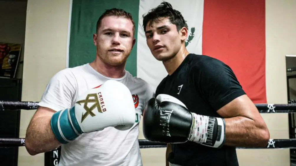 Canelo y Ryan García en entrenamiento | TWITTER:@KINGRYANG