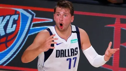 Luka Doncic sorprendió con sus habilidades con el balón 'a lo Messi'