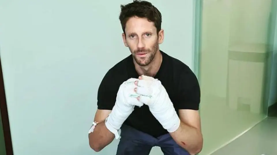 F1: Romain Grosjean mostró cómo quedó su mano tras accidente en GP de Bahrein