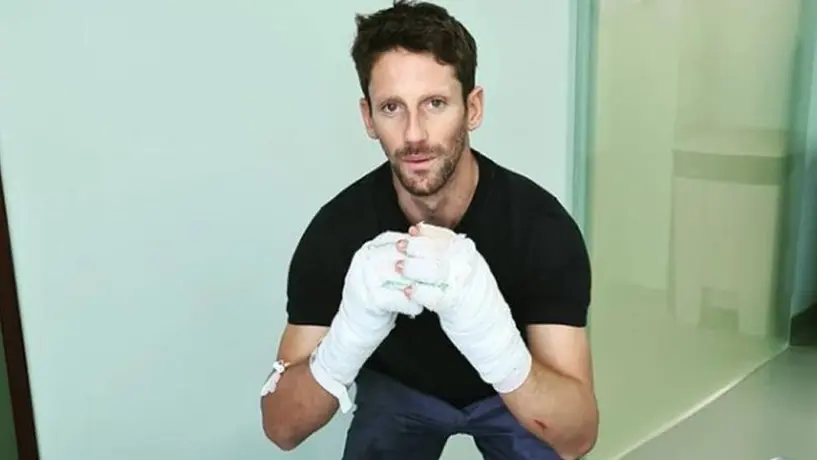 F1: Romain Grosjean mostró cómo quedó su mano tras accidente en GP de Bahrein