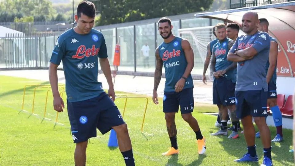 Chucky Lozano: Inició pretemporada del Napoli con dos amistosos programados
