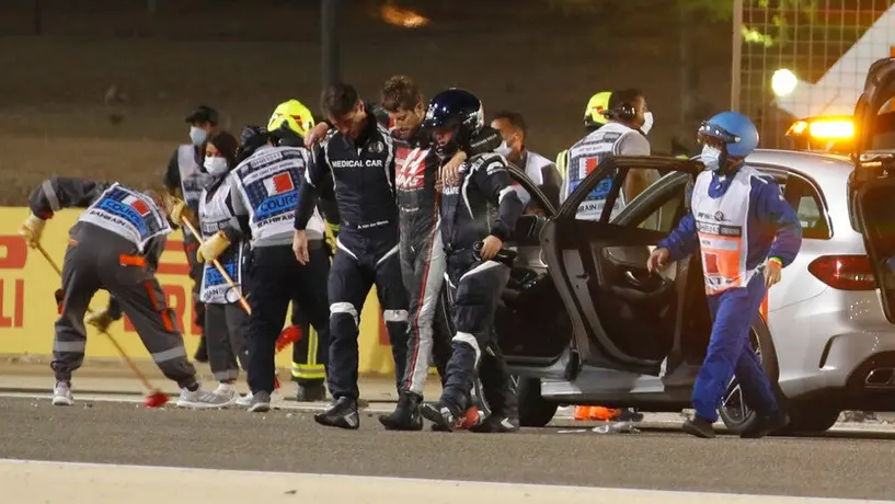 F1: Romain Grosjean podría dejar el hospital este martes