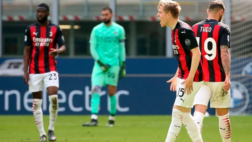 Serie A: Milan rescató empate sobre la hora ante la Sampdoria y sigue sin ganar en casa
