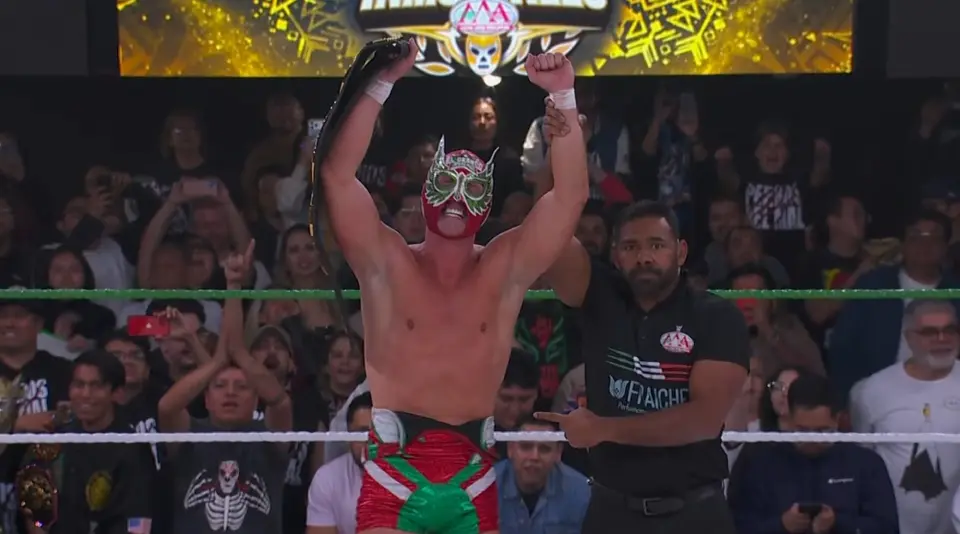 Grande Americano retiene el Megacampeonato AAA ante Dominik Mysterio en Héroes Inmortales 2026 | AAA