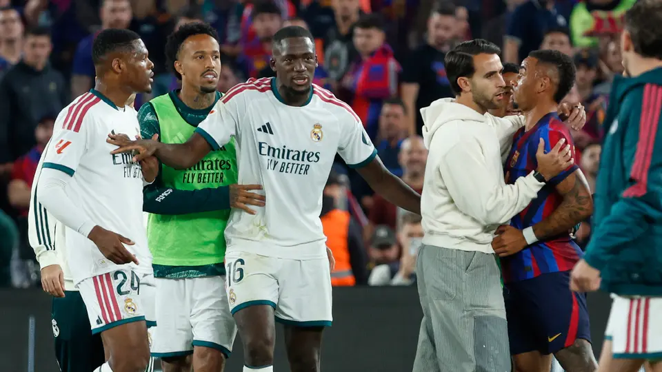 Con conato de bronca: así terminó el Barcelona vs Real Madrid