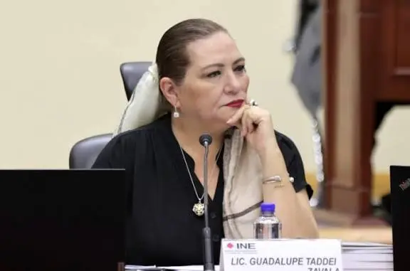 Guadalupe Taddei asumió la presidencia del INE en abril de 2023 para un periodo que concluiría en 2032./ INE