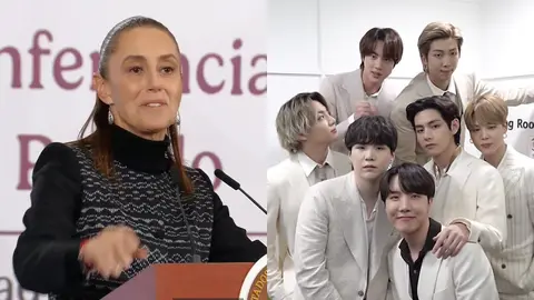 ¿Sheinbaum se volvió ARMY? Pide a Corea del Sur más conciertos de BTS para México