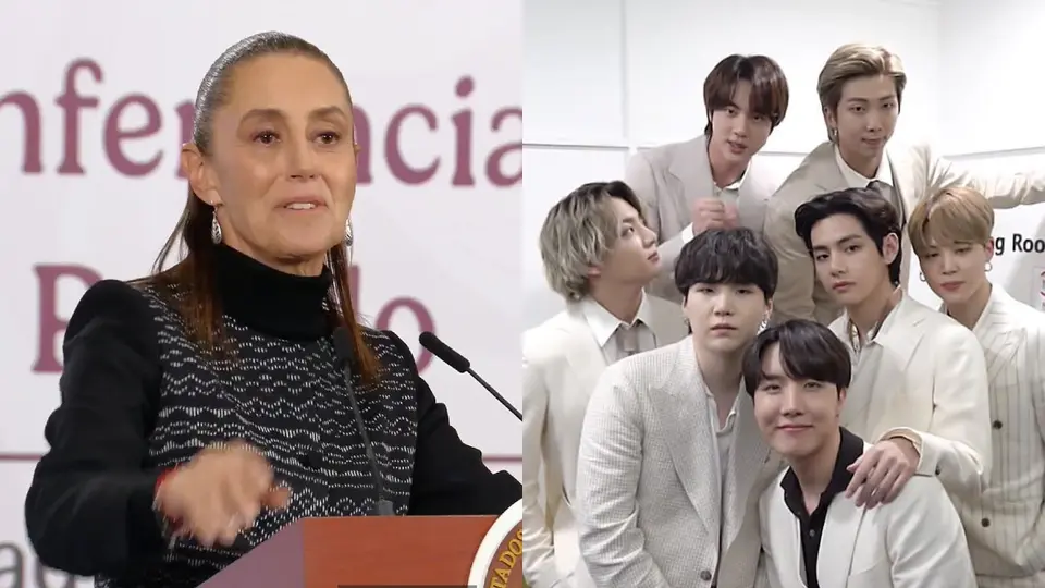 ¿Sheinbaum se volvió ARMY? Pide a Corea del Sur más conciertos de BTS para México
