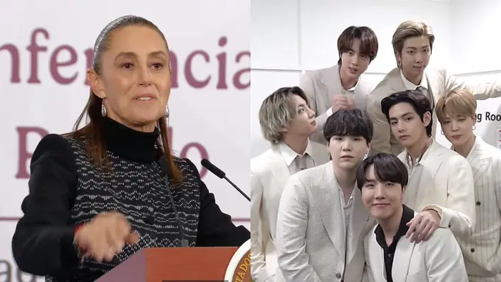 ¿Sheinbaum se volvió ARMY? Pide a Corea del Sur más conciertos de BTS para México